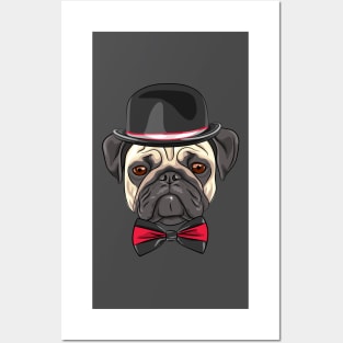 Cute and funny dog pattern Posters and Art